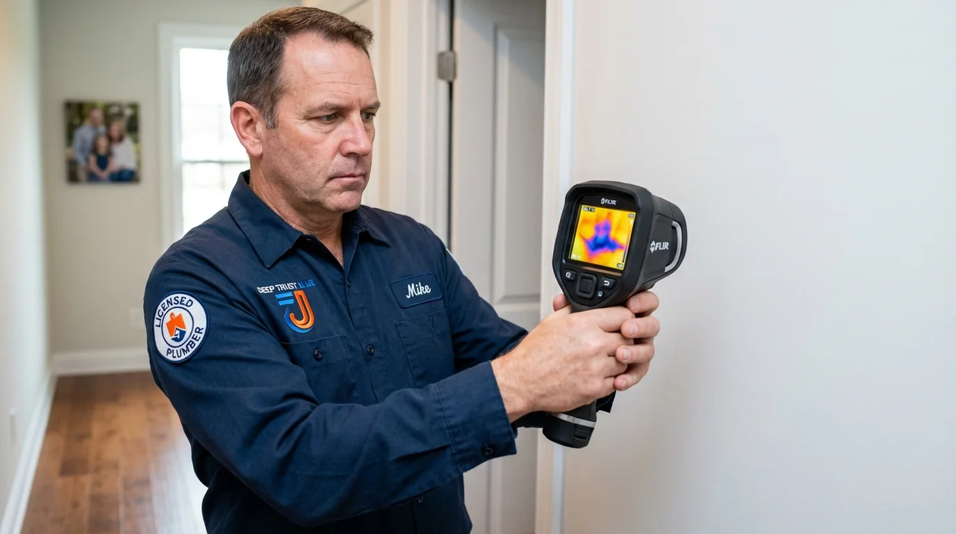 Thermal imaging leak detection by Johns Plumbing LLC in Newman